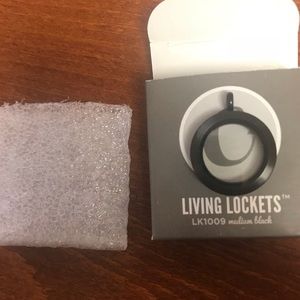 Origami Owl medium black locket (hinged)